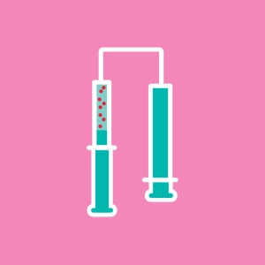 Gas in a syringe